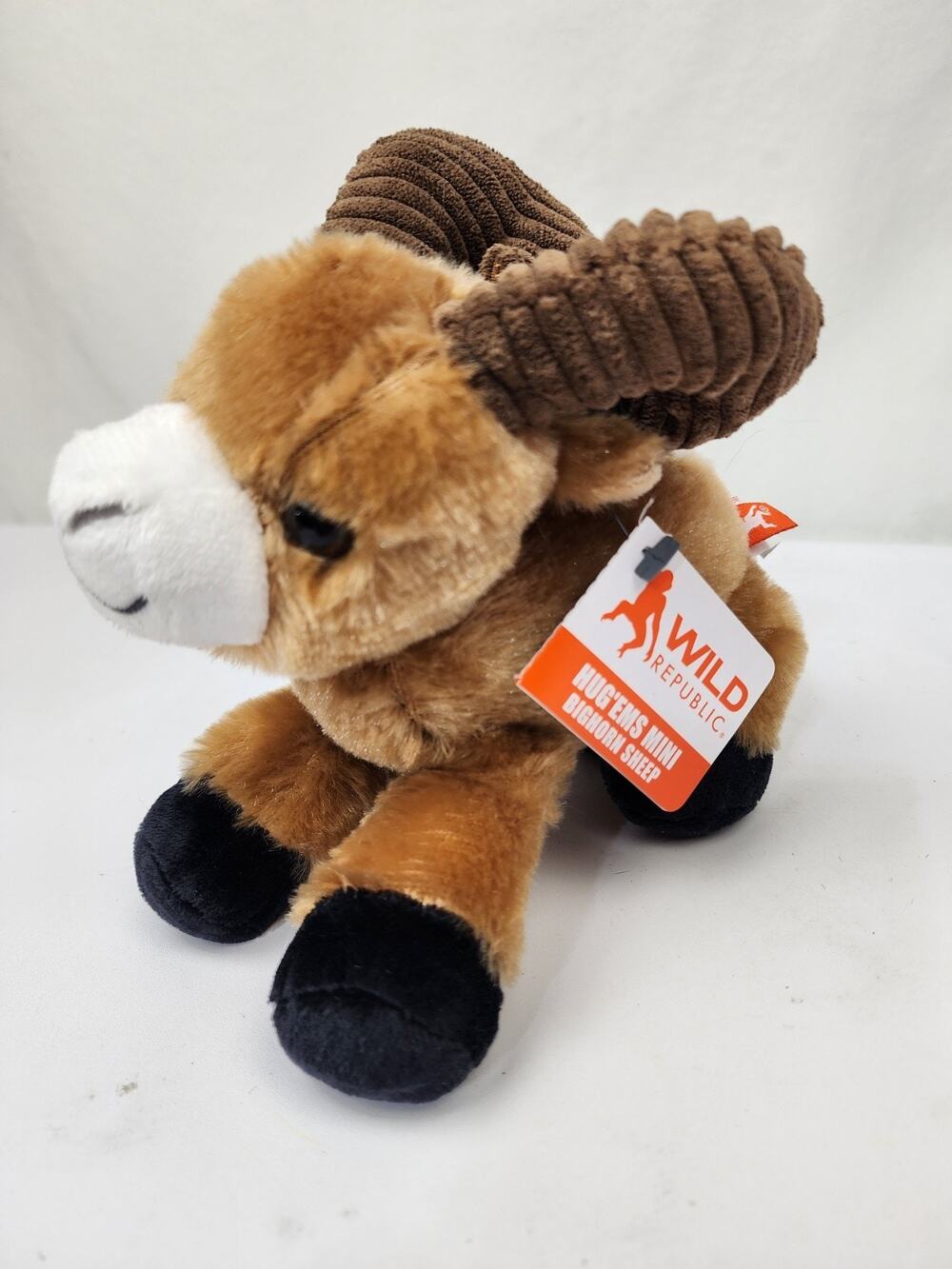 Wild Republic Hug 'Ems Mini Plush 7" Bighorn Sheep New w/Tags Cute!!